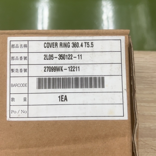 2L05-350122-11 / COVER RING 360.4 T5.5 / Tokyo Electron LTD