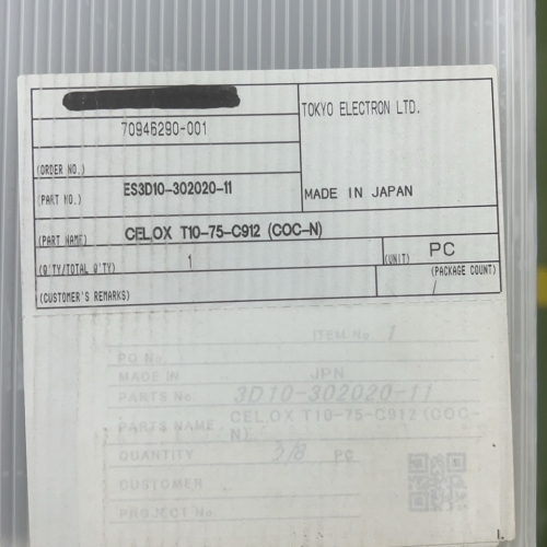 3D10-302020-11 / Tokyo Electron CEL,OX T10-75-C912 (COC-N)