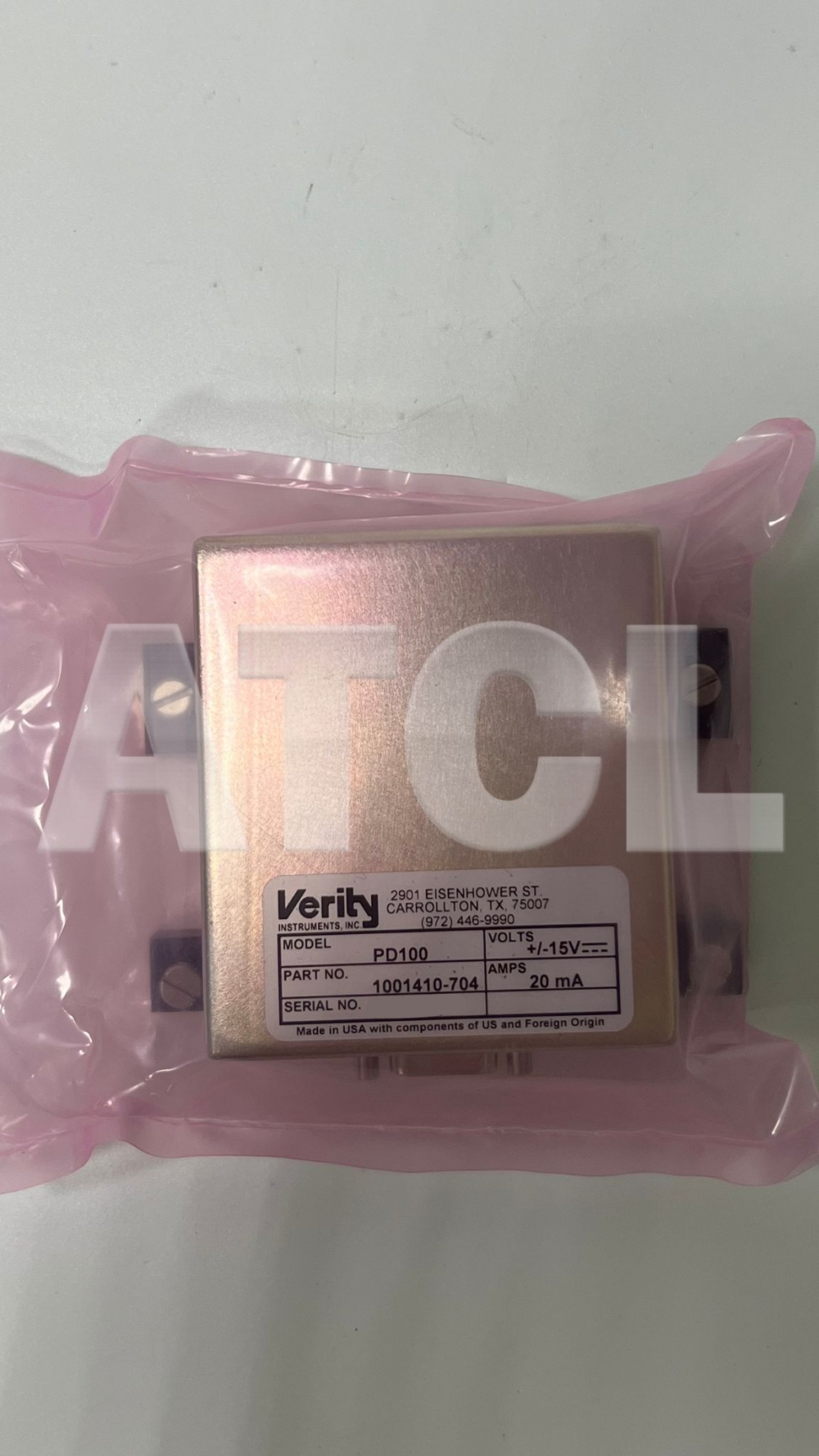 PD100 detector with 704 nm filter