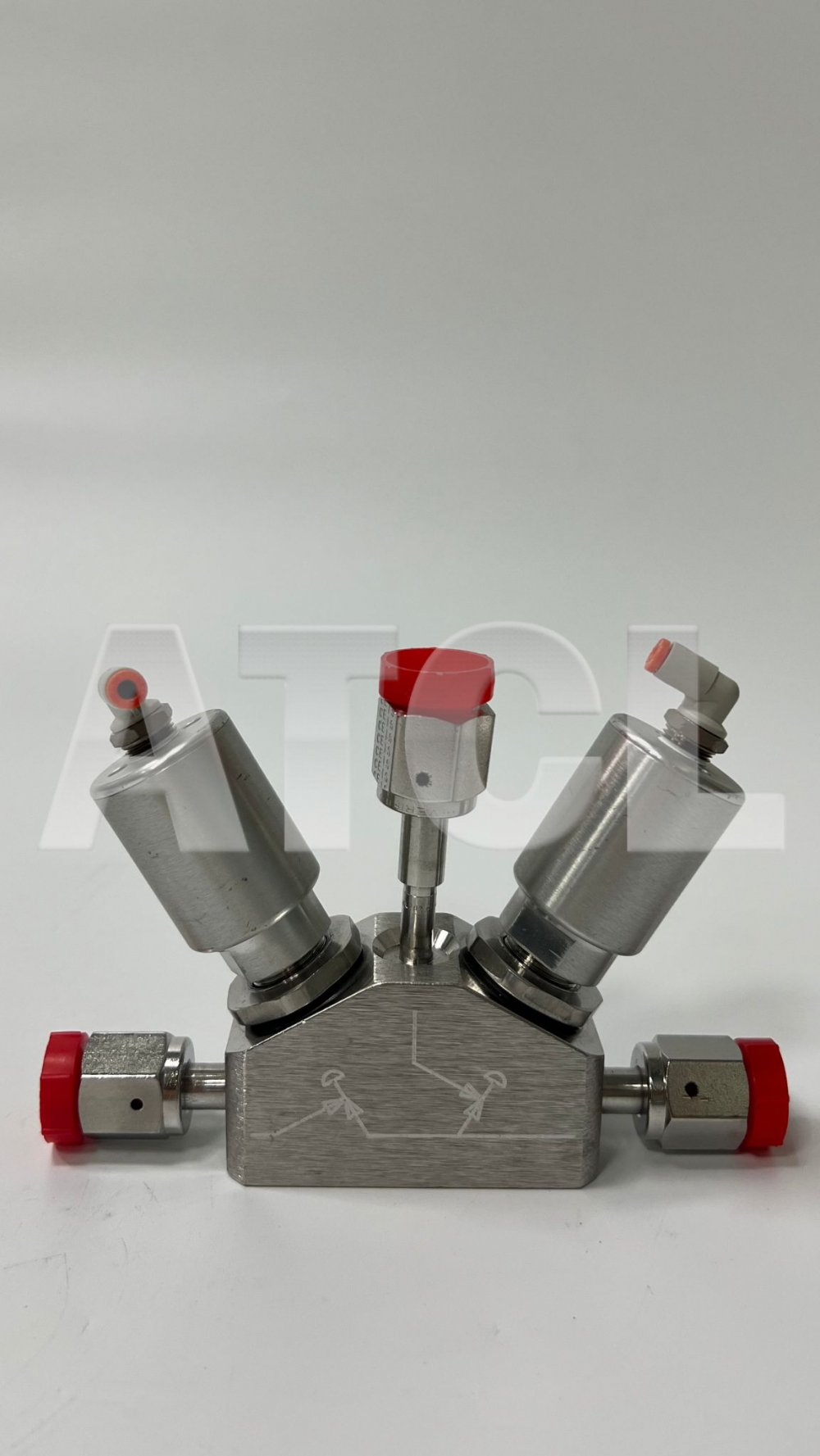 (Veriflo) Valve,Pneumatic,3-port,2 Actuator