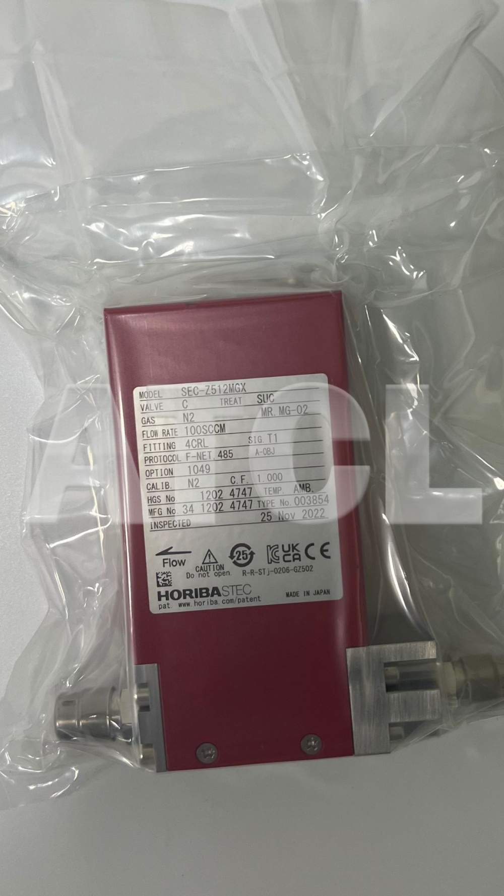 HORIBA STEC Z512MGXC-4CRL N2 50SCCM