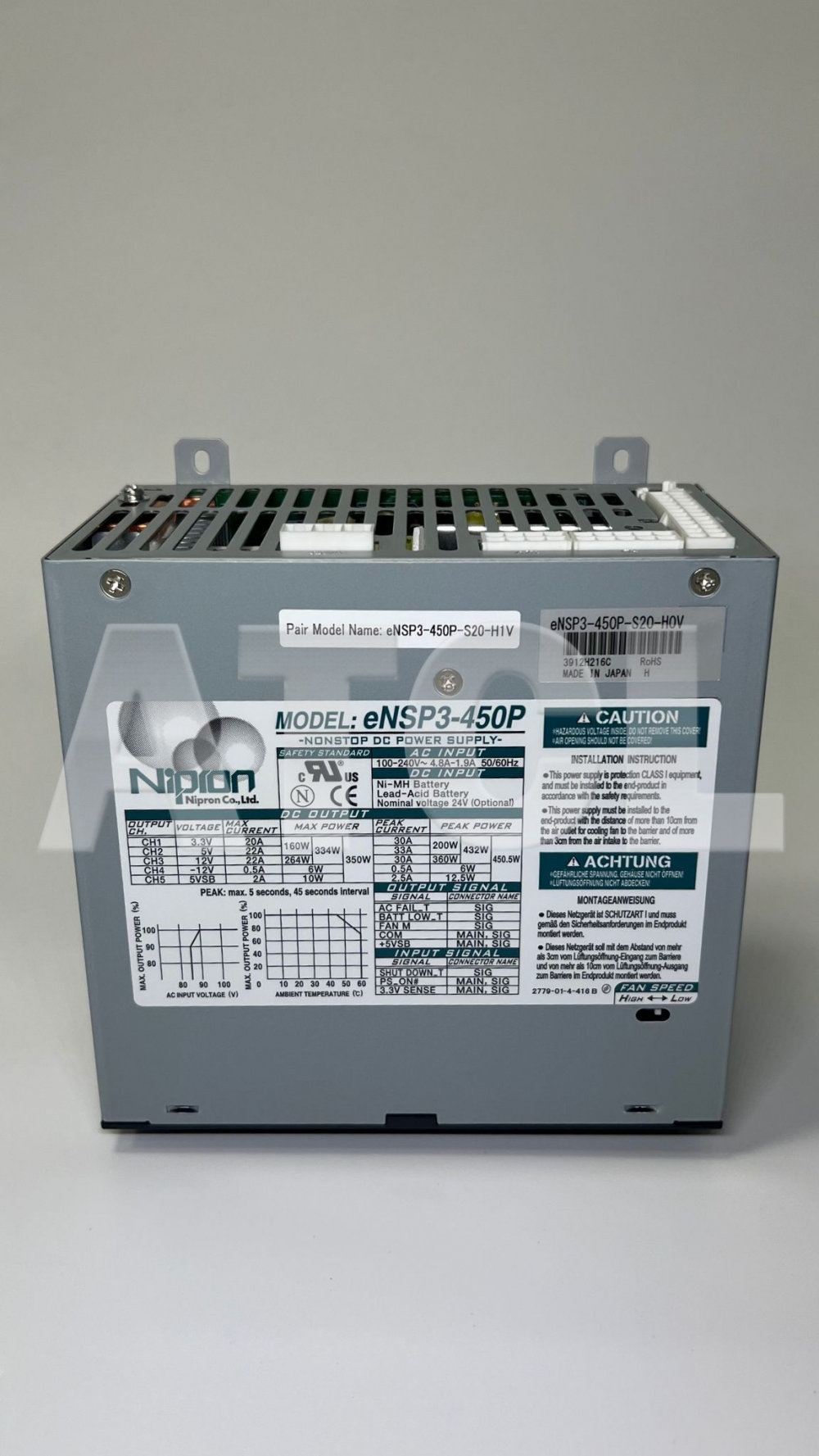 Nipron Nonstop Power Supply ( eNSP3-450P-S20-H1V)