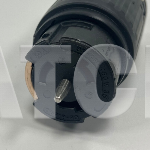 Hubbell 50A Locking Connector 3P4W 480VAC,CS8164C