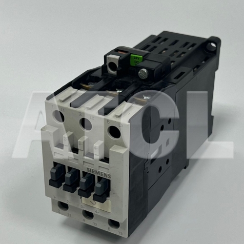 SIEMENS CONTACTOR 3TF3400-OB 3TX7402-3A 55AMP 3 POLE 600VAC
