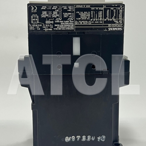 SIEMENS CONTACTOR 3TF3400-OB 3TX7402-3A 55AMP 3 POLE 600VAC