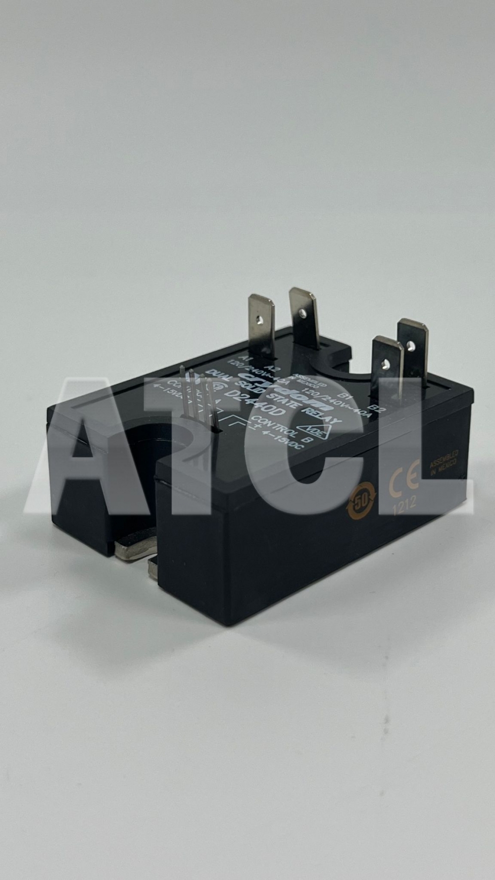 Relay,SSR,Dual 240VAC,40A(Crydom D2440D)