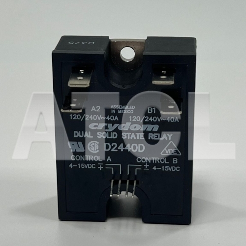 Relay,SSR,Dual 240VAC,40A(Crydom D2440D)